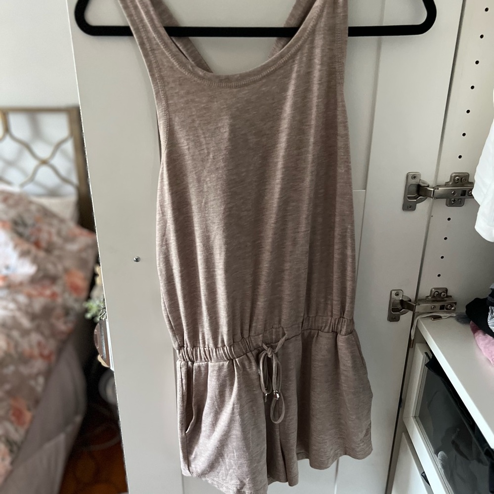 Never worn women’s taupe romper